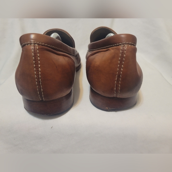 Trask Mens Seth Venitian Loafer Slip On Leather Brown Size 12 - Picture 6 of 10